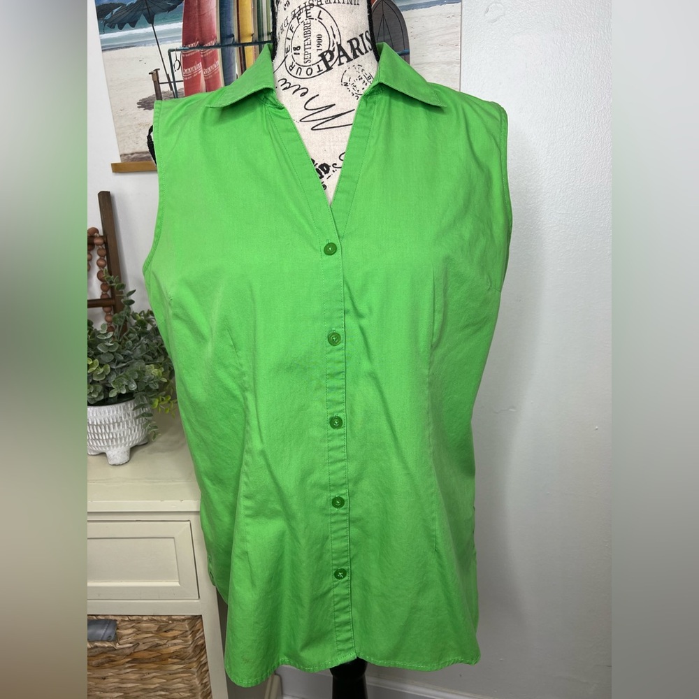 Basic Editions Button Down Top